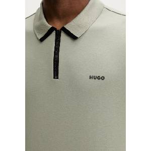 HUGO тениска с яка мъжка от памук Dalomino (50511721) - answear - 132,98 лв