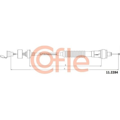 Tažné lanko, ovládání spojky COFLE 11.2284