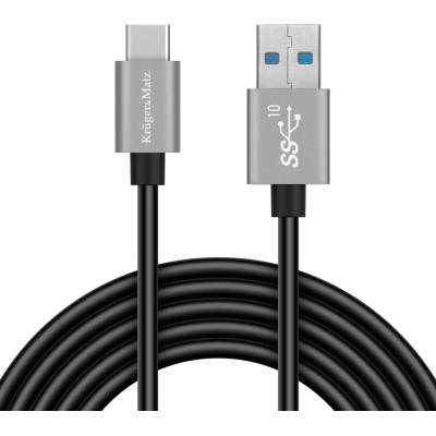Kruger & Matz KM1262 Basic USB/USB-C, 0,5m, černý