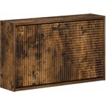 vidaXL Стенно шкафче за обувки HAARLEM 71 x 17 x 43 см Опушен дъб (896850)
