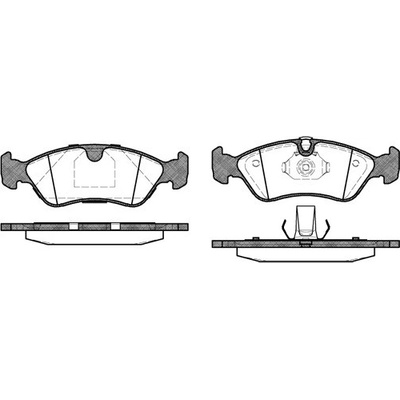 Sada brzdových platničiek kotúčovej brzdy REMSA 0286.50