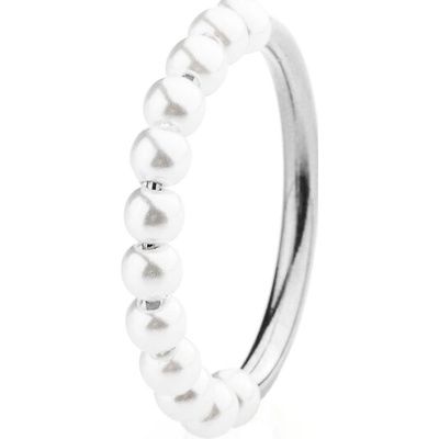 Franco bene prsten s perličkami stříbrný 2168