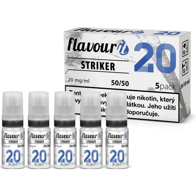 Flavourit STRIKER booster PG50/VG50 20mg 5x10ml – Zbozi.Blesk.cz