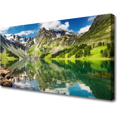 Obraz na plátně Hora Jezero Krajina 100x50 cm