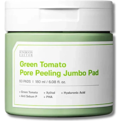 SUNGBOON EDITOR - Green Tomato Pore Peeling Jumbo Pad 180ml