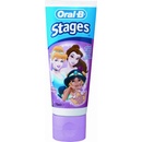 Zubné pasty Oral-B Stages Disney Princezny detská zubná pasta 75 ml