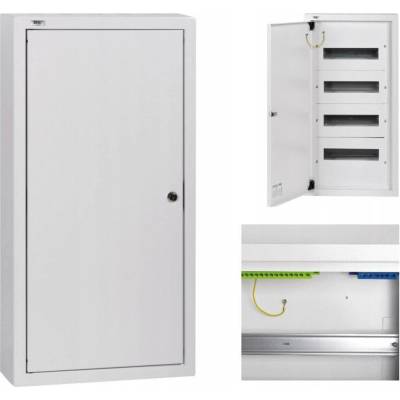 Kanlux Kovová rozvodnice 4x12P bílá 63A 230V