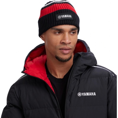 Pletený kulich Yamaha REVS JOENSU černo červený