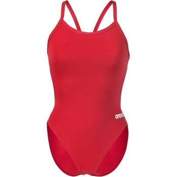 arena Дамски бански костюм Arena Womens Solid Team Challenge Swimsuit - Red White