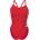 arena Дамски бански костюм Arena Womens Solid Team Challenge Swimsuit - Red White