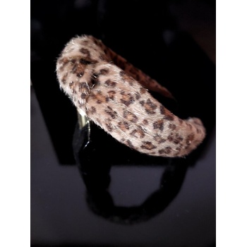 Radi handmade Диадема с кафяв косъм и леопардови елементи (731)