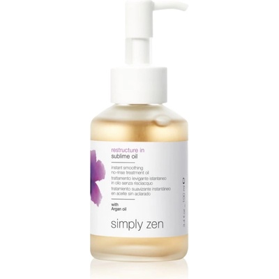 simply zen Restructure In изглаждащо масло за суха и увредена коса 100ml