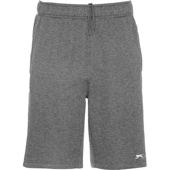 Slazenger Мъжки поларени къси панталони Slazenger Fleece Shorts Mens - Charcoal
