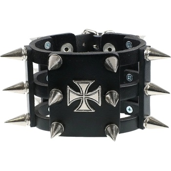Image 1 of Leather & steel fashion Гривна Cross - LSF1 37