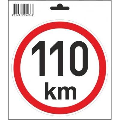 Samolepka 110 km/h, průměr 150 mm
