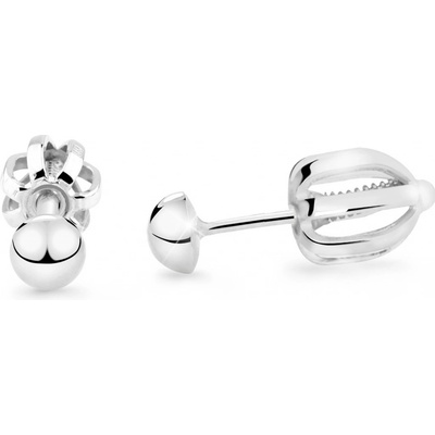 Cutie Jewellery Kôstkové náušnice z bieleho zlata Z5004-30-X-2