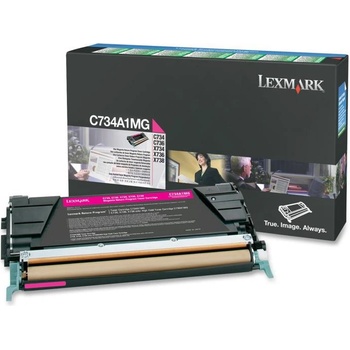 Lexmark Оригинален тонер Lexmark Magenta C734A1MG за C734|C736|X734|X736|X738 6K "C734A1MG (C734A1MG)