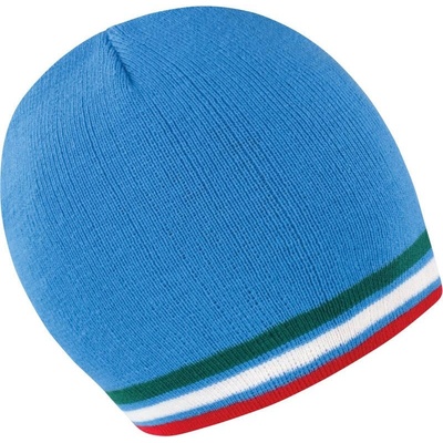 Result Headwear Čepice R 368X s kontrastními pruhy COT-28368Xy8799 Modrá/zelená-bílá-červená