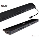 Club 3D Докинг станция за преносими компютри Club 3D - CSV-1565 (100W, USB-C към 5xUSB-A Gen 1, 2x USB-A 2.0, HDMI, DP, VGA, RJ45, Micro SD, 3, 5 Jack) (CSV-1565)