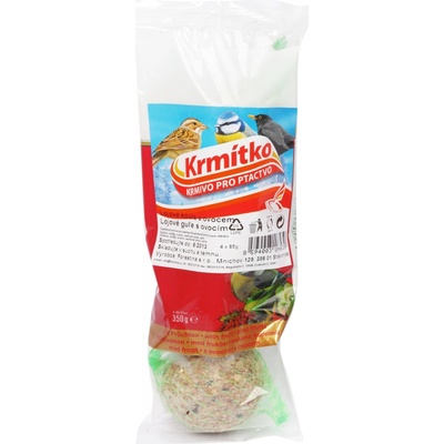 KRMÍTKO lojová koule s ovocem 4 x 85 g