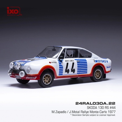 IXO Škoda 130 RS Rallye Monte-Carlo 1977 44 Zapadlo Motal 1:24