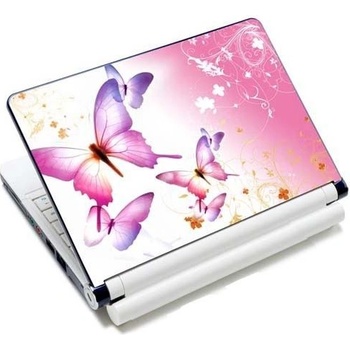 Samolepka, skin Huado na notebook 12"-15,6" Ružové motýle