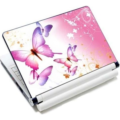 Samolepka, skin Huado na notebook 12"-15,6" Ružové motýle