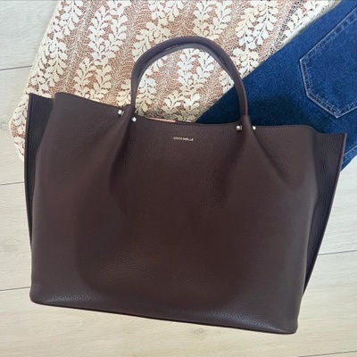 Coccinelle kabelka shopper hnedofialová