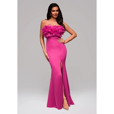 Edoti Evening dress LA-OM fuchsiová