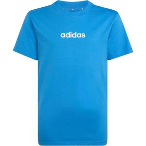 Adidas Детска тениска adidas Kid's Linear Tee 160 T-shirt - Ray Blue / White - размер 140 (EU) (704-4539-0512)