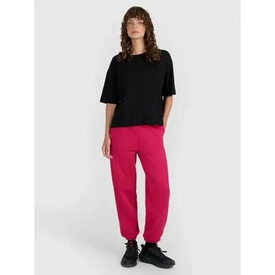 4F jogger kalhoty s ozdobnými švy 4FWAW25TTROF1205 růžové