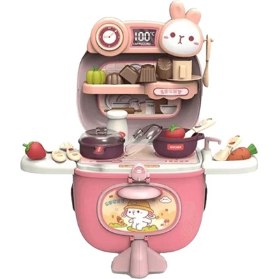 Sonne Детски кухненски комплект Sonne - Самолет, розов (sonne957)