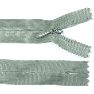Spirálový zip no.3 skrytý nerozepínací 60cm - více barev color: 724 šedo-zelená