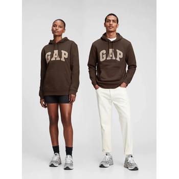 GAP Mikina s logom a kapucňou Unisex Hnedá