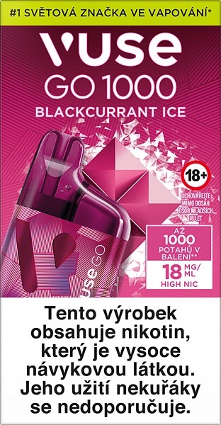 Vuse Go Blackcurrant Ice Vuse GO 1000 Box Blackcurrant Ice 18 mg 1000  pothnut