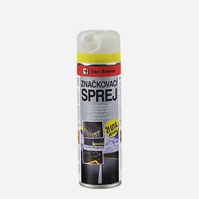 DEN BRAVEN Značkovací sprej 500 ml, reflexná žltá