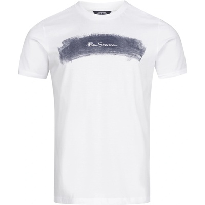 Ben Sherman pánske tričko Zmena Loga biele