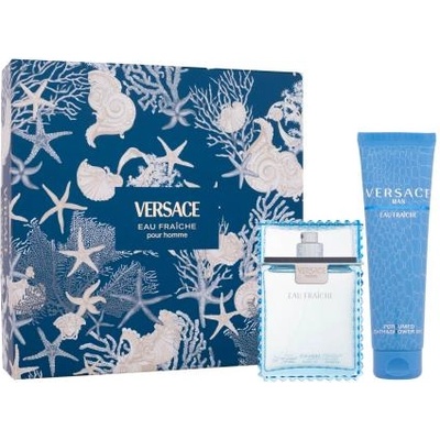 Versace Man Eau Fraiche подаръчен комплект: EDT 100 ml + душ гел 150 ml за мъже