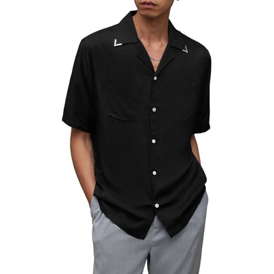 AllSaints Runaway košeľa MS094Z čierna