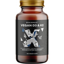 BrainMax Vitamin D3 & K2 D3 5000 IU a K2 jako MK7 150 mcg 100 kapslí
