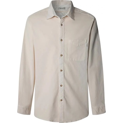 Риза с дълъг ръкав Pepe jeans Clayton long sleeve shirt - Beige (Ivory White)