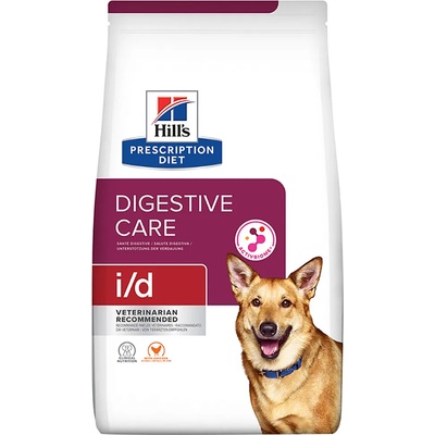 Hill's Prescription Diet 2х12кг i/d Digestive Care Hill's Prescription Diet, суха храна за кучета, с пиле