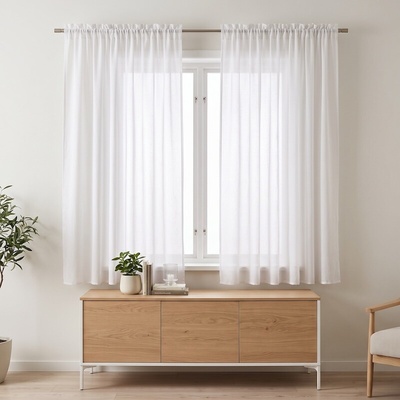 Takoy Hotová záclona 140x160 Simply white-HT-01153 | 140 x 160 cm