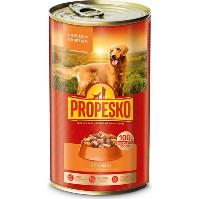 Propesko Adult kousky hovězí kuřecí v omáčce 1240 g