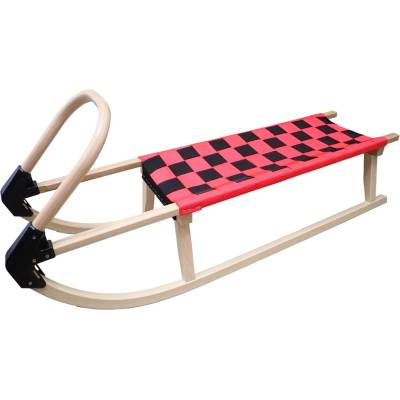 Kubisport Sáně 110cm dřevěné červené