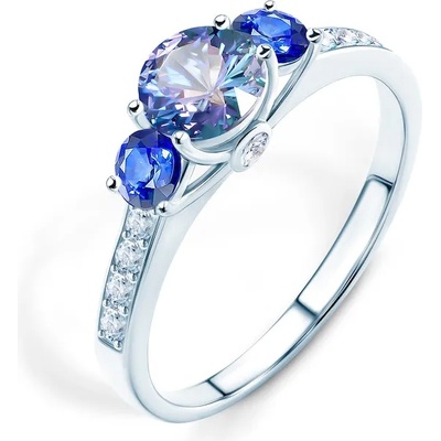 SAVICKI Годежен пръстен Dream: бяло злато, танзанит