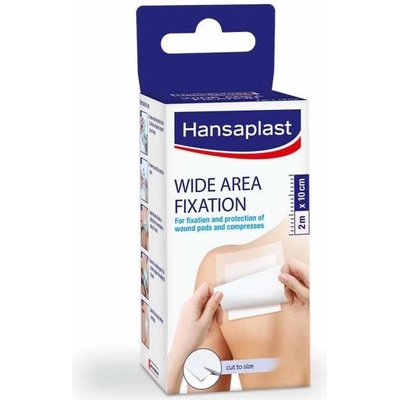 Hansaplast náplasť fixačná z bieleho netkaného textilu 1 m x 10 cm