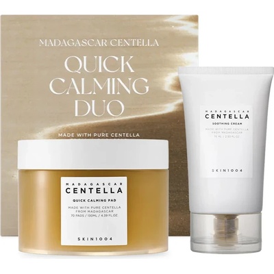 SKIN1004 Madagascar Centella Quick Calming Duo - Комплект успокояващи маски за лице - 70бр. и успокояващ крем 75мл