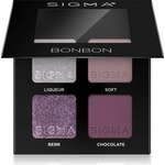 SIGMA Quad палитра сенки за очи цвят Bonbon 4 гр
