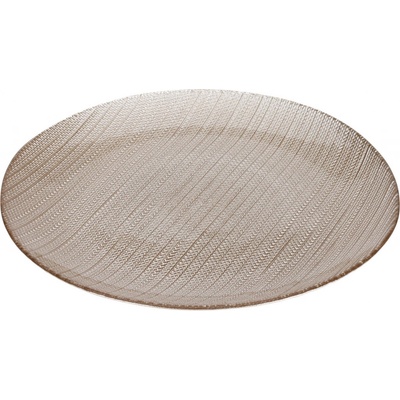 Home Styling Collection Skleněný dezertní talíř KARNEOL 21 cm zlatá